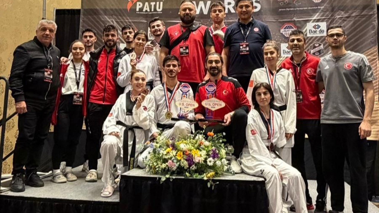 Para taekwondoculardan ABD Açık Taekwondo Turnuvası’nda 7 madalya
