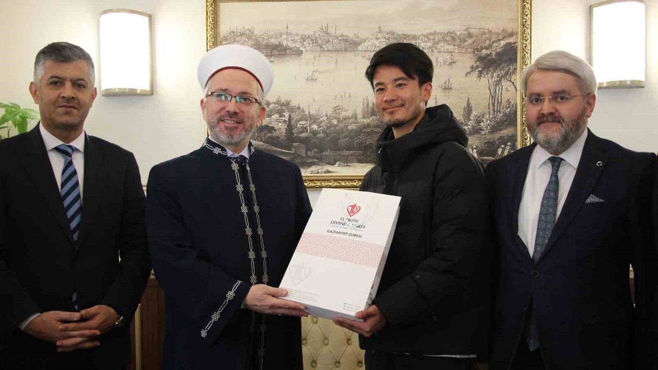 Japon gezgin Gaziantep’te müslüman oldu
