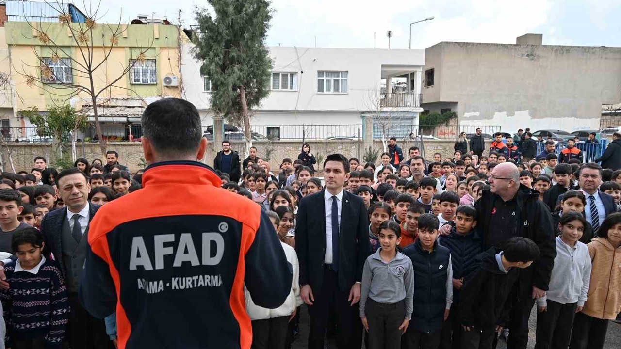 Nusaybin’de deprem tatbikatı gerçekleştirildi
