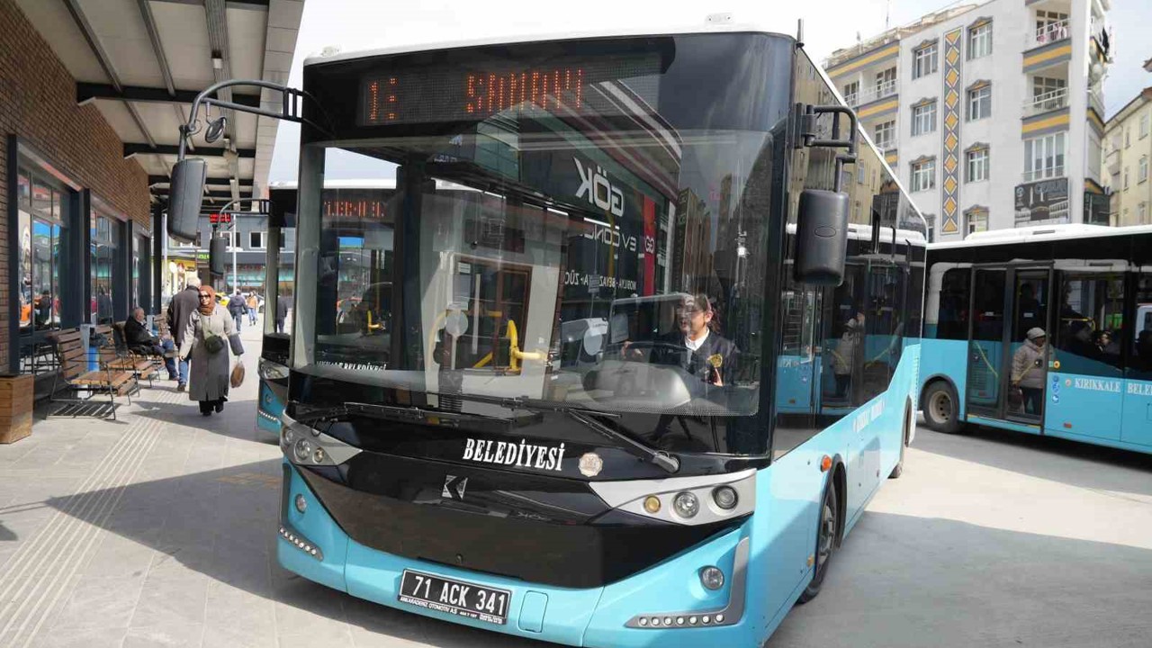 Kırıkkale’de kadınlara ücretsiz ulaşım desteği
