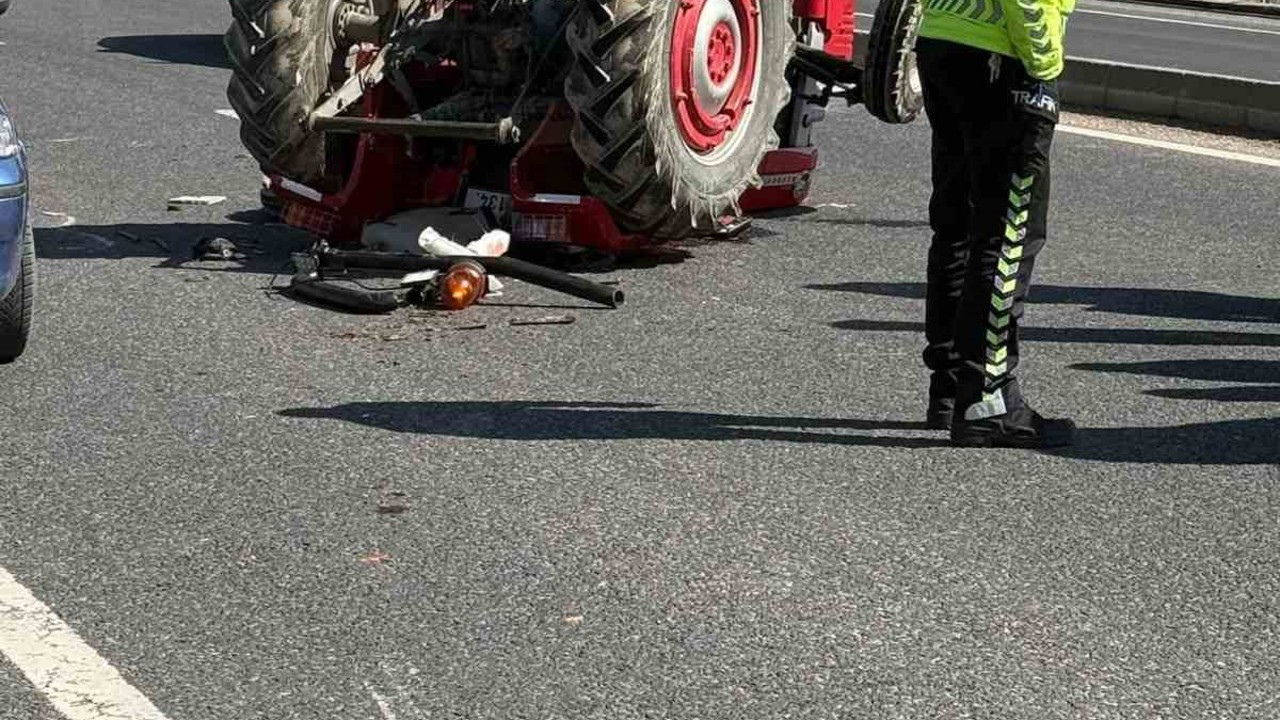 Bolu’da traktör devrildi: 1 yaralı

