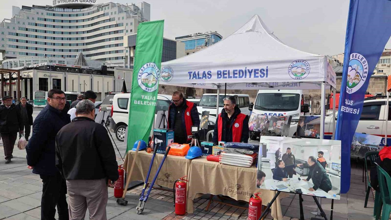 Depreme karşı bilinç Talas’tan meydana taşındı
