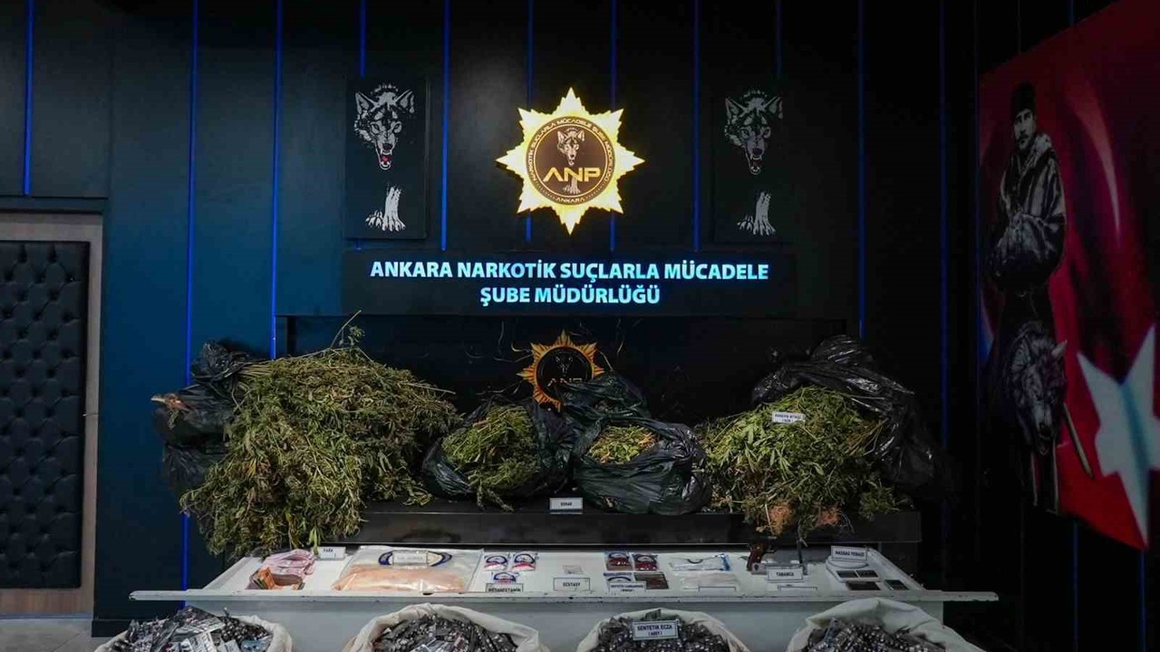 Ankara’da narkotik operasyonu: 105 gözaltı
