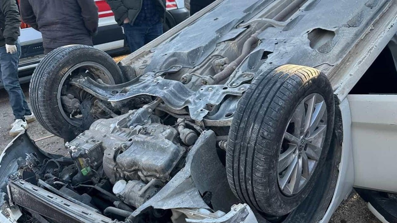 Diyarbakır’da otomobil takla attı: 1 yaralı
