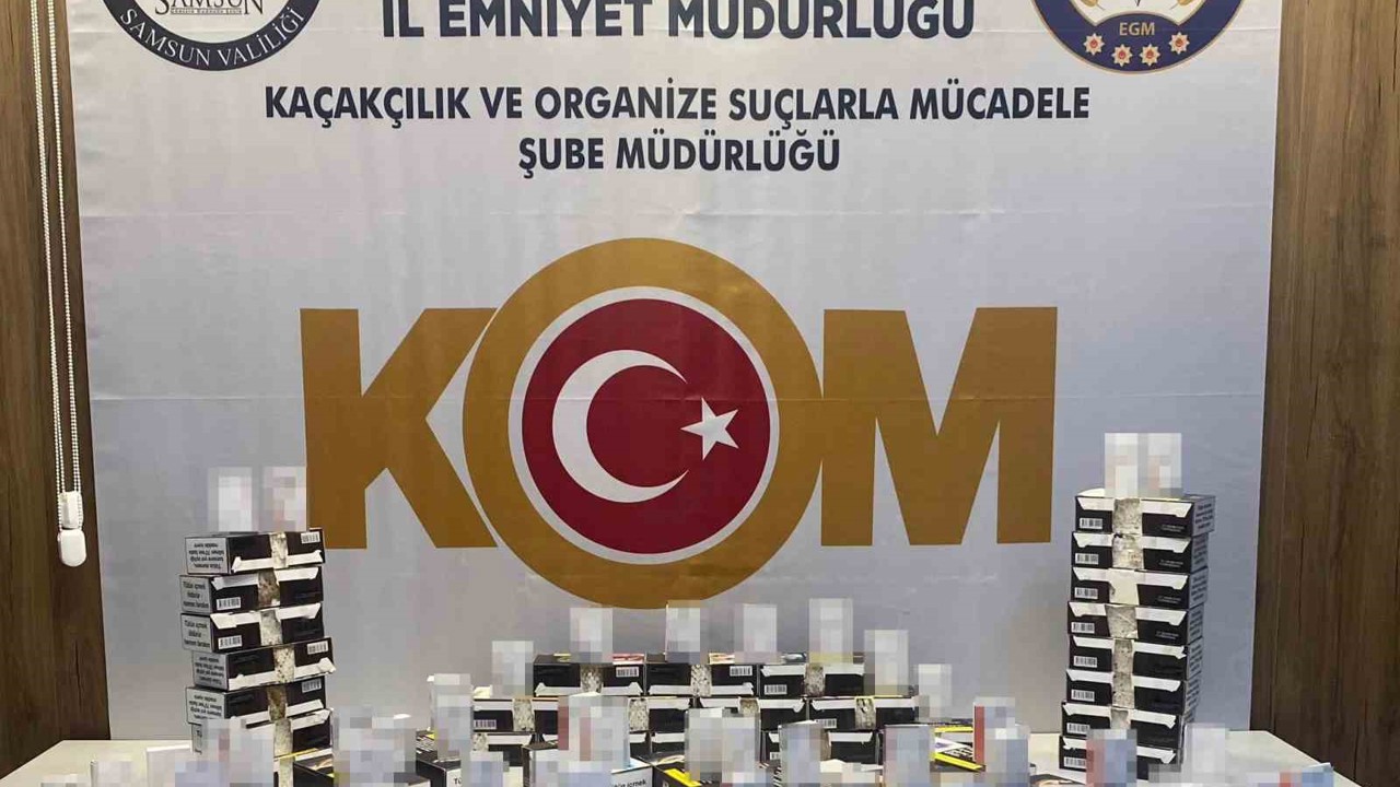 Samsun’da 10 bin 980 doldurulmuş makaron ele geçirildi
