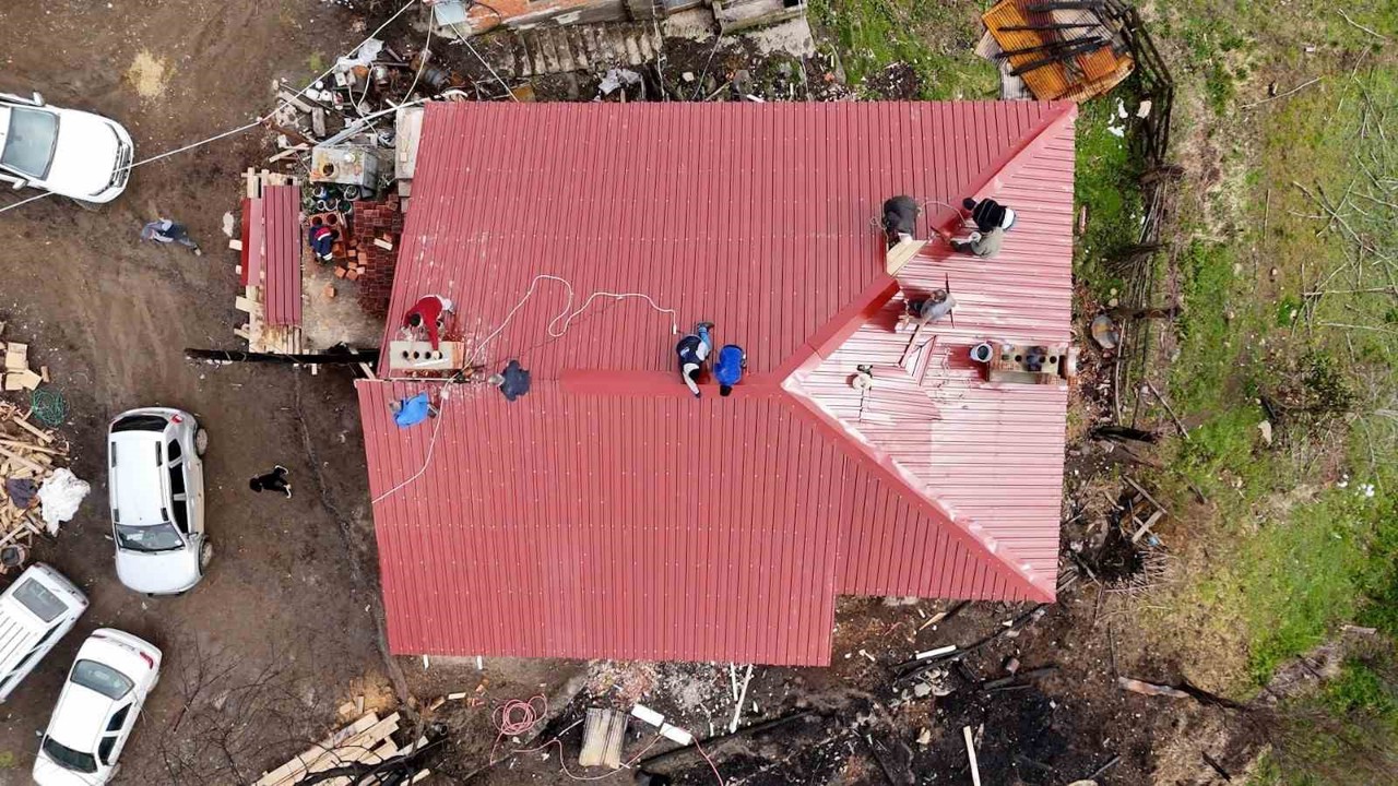 Atakum Belediyesi’nden yangın mağduru aileye destek
