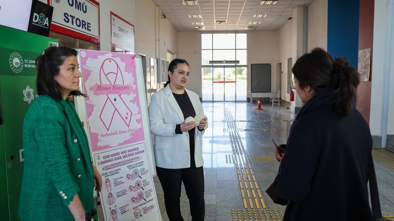 OMÜ’de kadın kanserlerine yönelik farkındalık etkinliği
