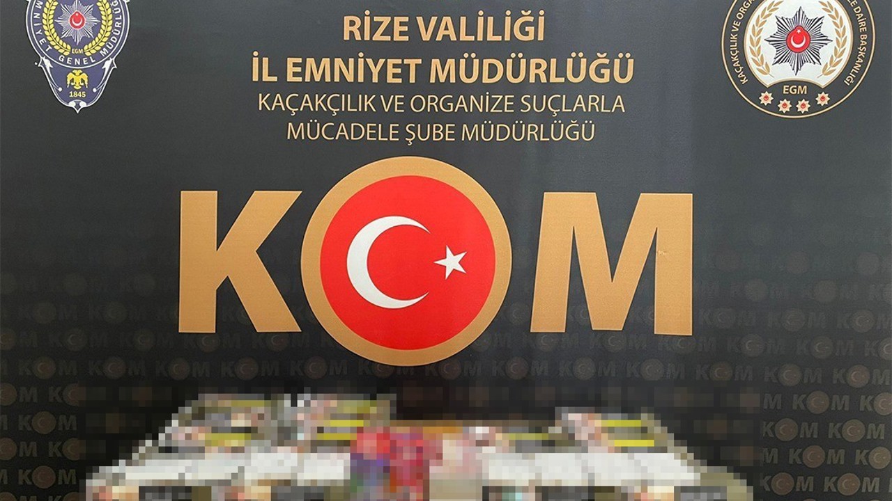 Rize’de kaçakçılık operasyonu
