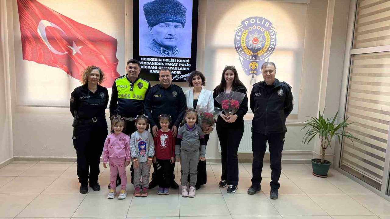 Tireli miniklerden Bayındır Emniyetine anlamlı ziyaret

