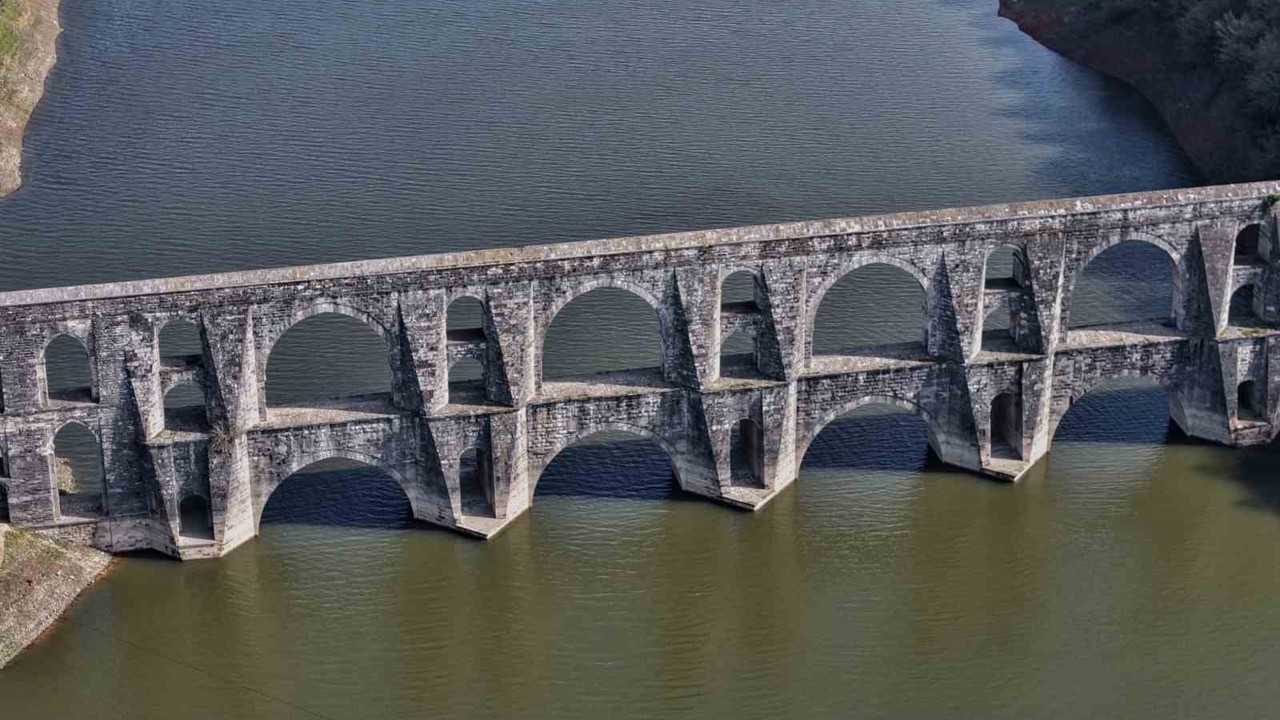 İstanbul’da barajlarda doluluk oranı yüzde 45,95 oldu; Mağlova Kemeri yeniden suyla buluştu
