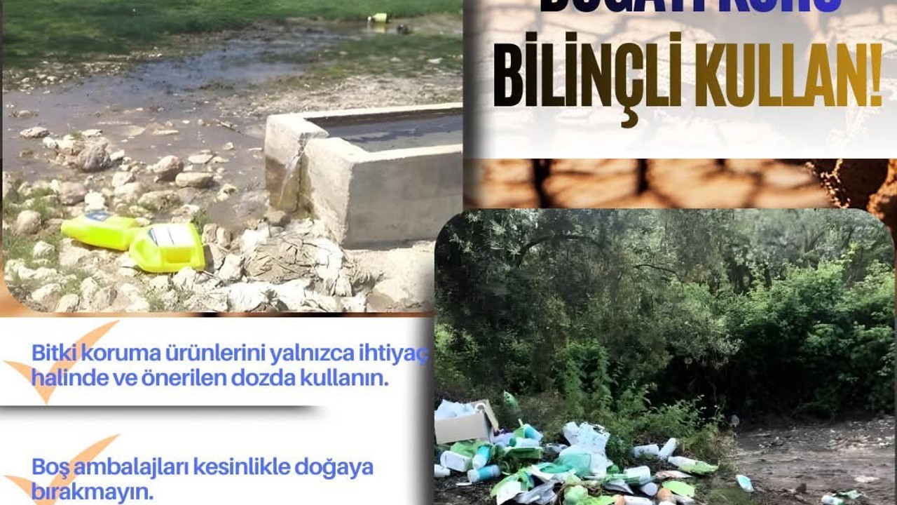 Zirai ilaç ambalajını doğaya atan üreticiye 26 bin 360 TL ceza
