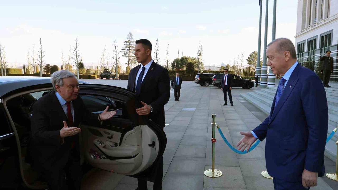 Cumhurbaşkanı Erdoğan, BM Genel Sekreteri Guterres’i kabul etti
