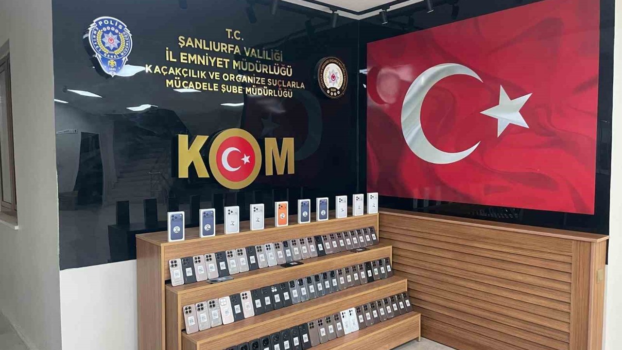 Şanlıurfa’da 85 adet kaçak telefon ele geçirildi
