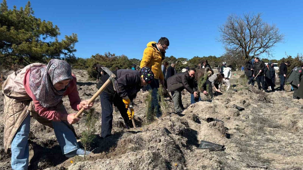 ’Hep Birlikte Geleceğe Nefes’ sloganıyla fidanlar toprakla buluştu
