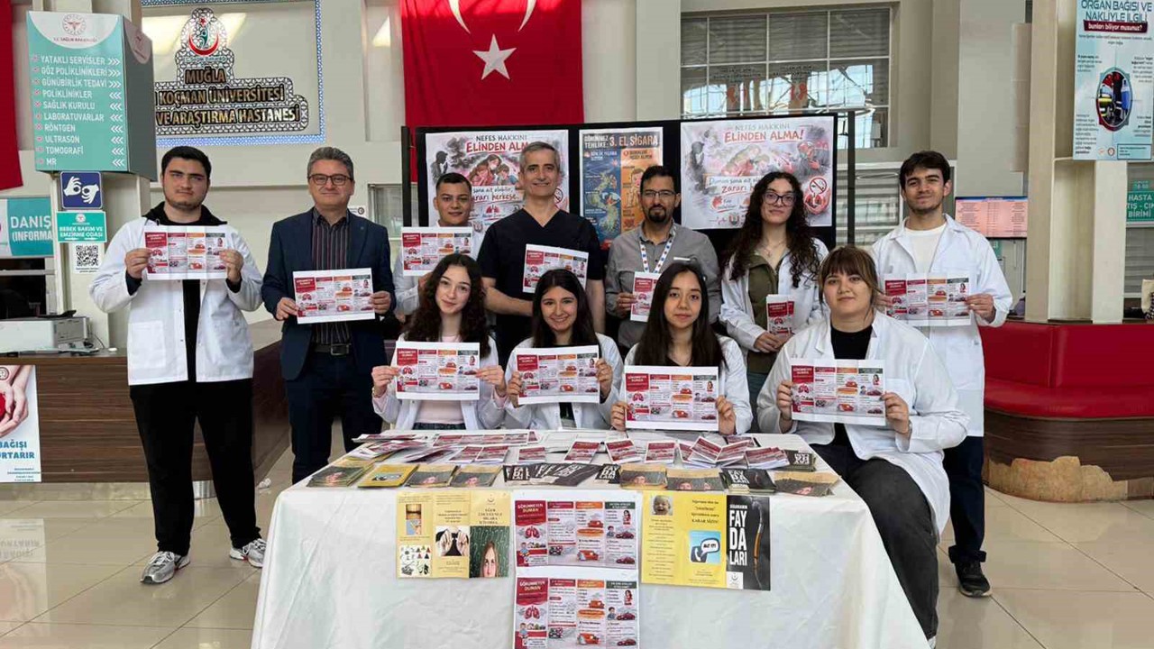 MSKÜ Tıp Fakültesi öğrencilerinden sigara dumanına karşı sosyal farkındalık projesi
