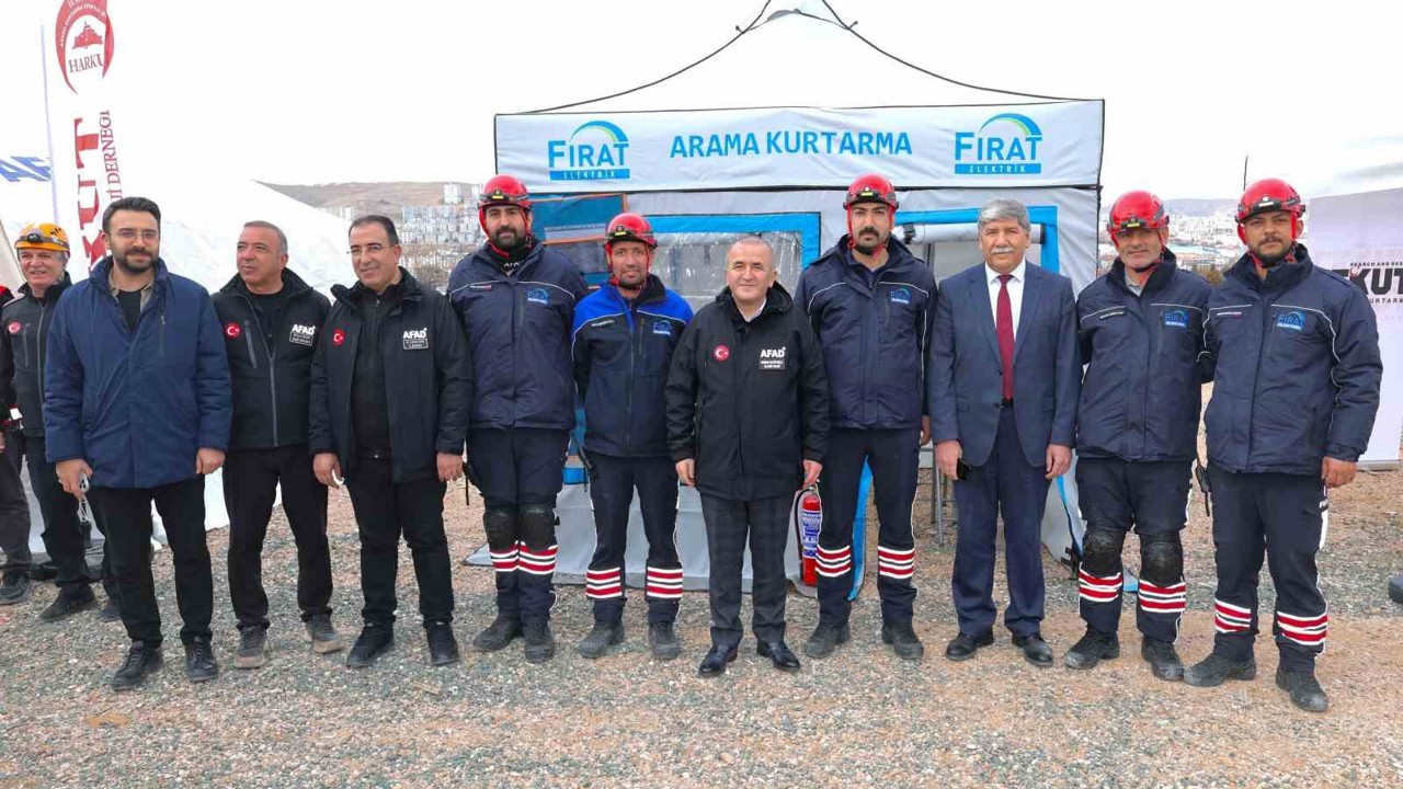 Fırat EDAŞ Arama Kurtarma Ekibi, AFAD tatbikatında yer aldı
