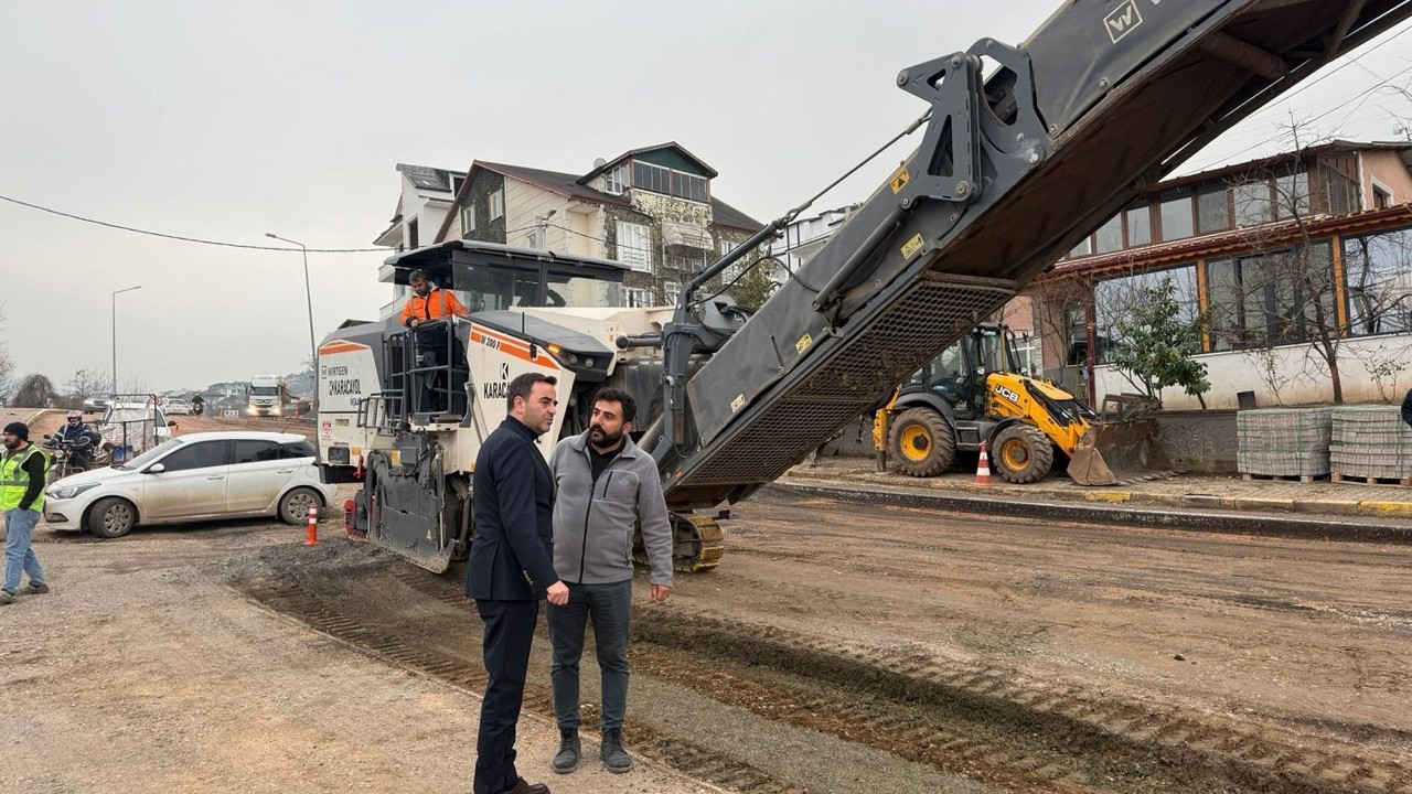 Başiskele’de üstyapı çalışmaları sürüyor
