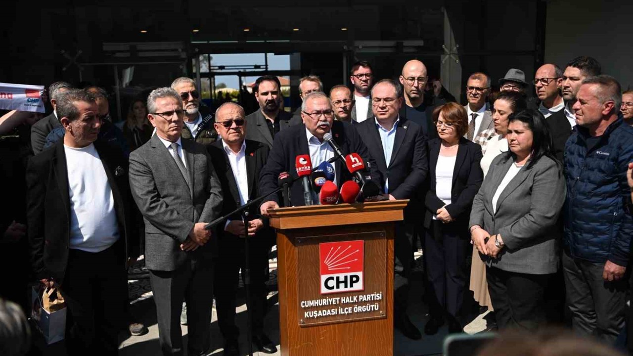 Başkan Günel’in gözaltına alınmasına Kuşadası’nda tepki
