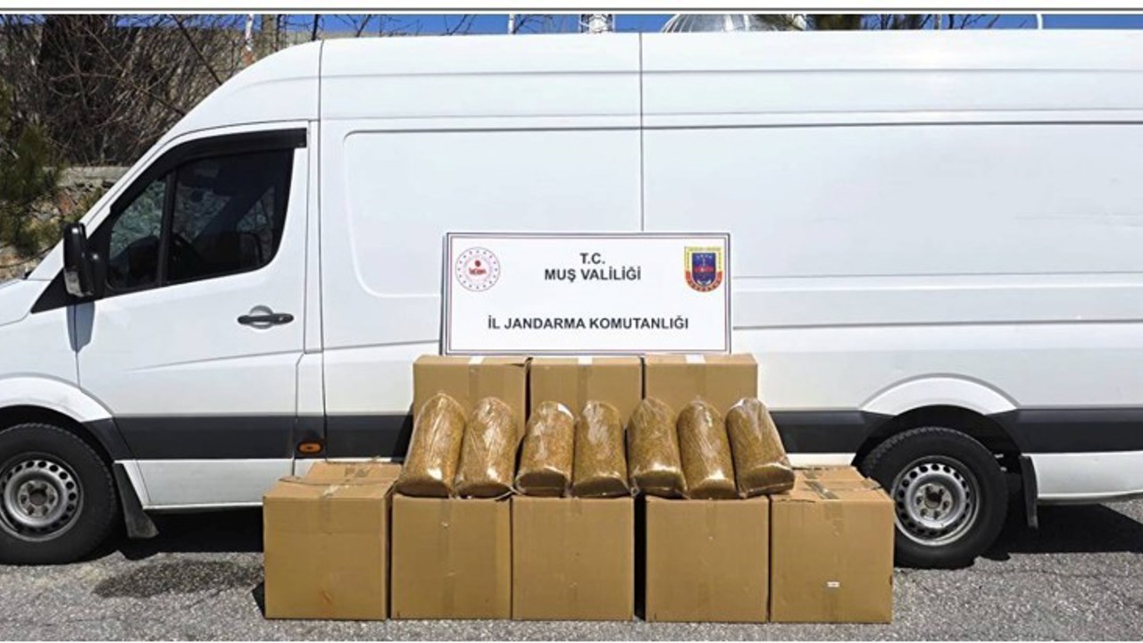 Muş’ta 260 kilogram bandrolsüz tütün ele geçirildi
