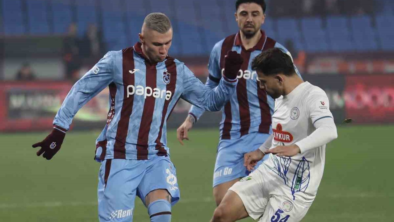 Trendyol Süper Lig: Trabzonspor: 1 - Çaykur Rizespor: 0 (Maç sonucu)
