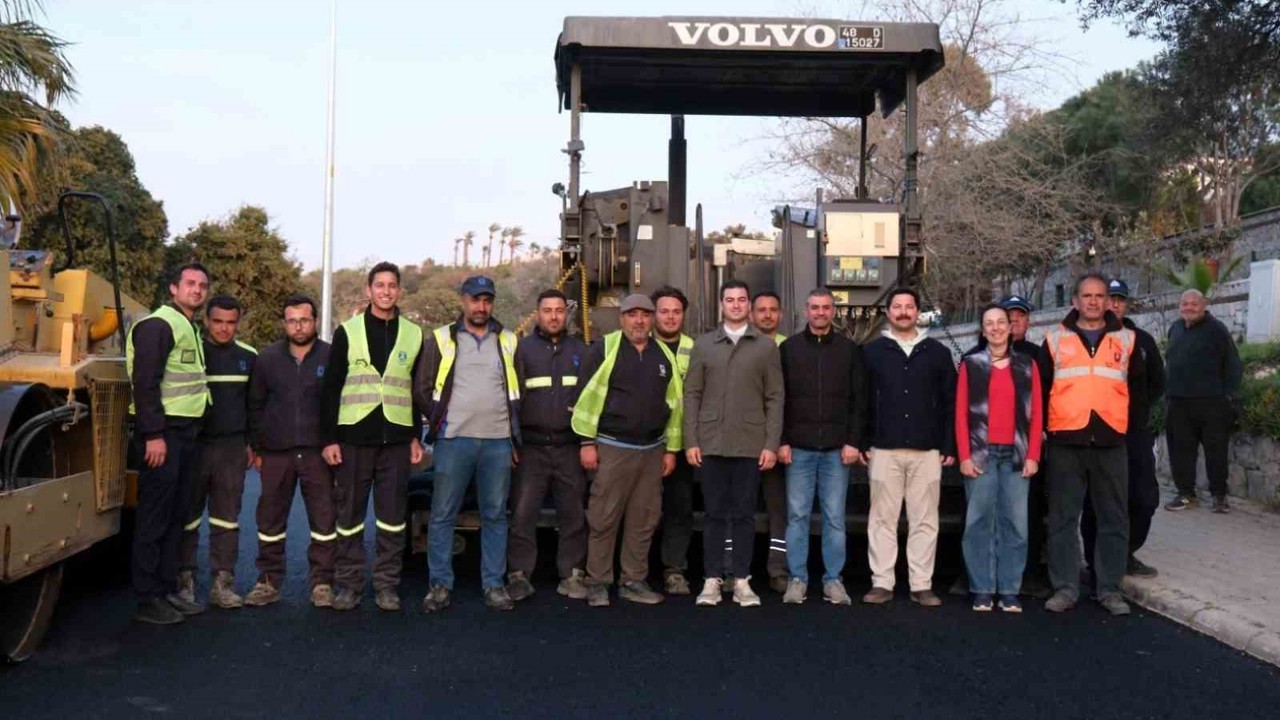 Bodrum’da Bergamut Caddesi yenilenen yüzüyle hizmete açılıyor
