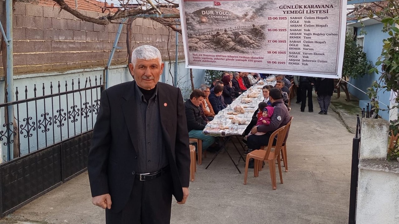 Çanakkale şehitlerinin sofrası Sarıgöl’de kuruldu
