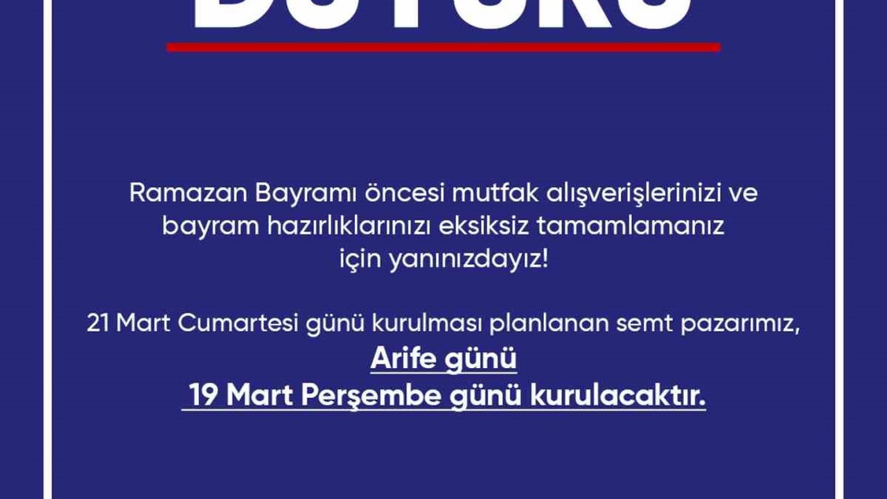 Didim Belediyesi’nden bayram öncesi pazar düzenlemesi
