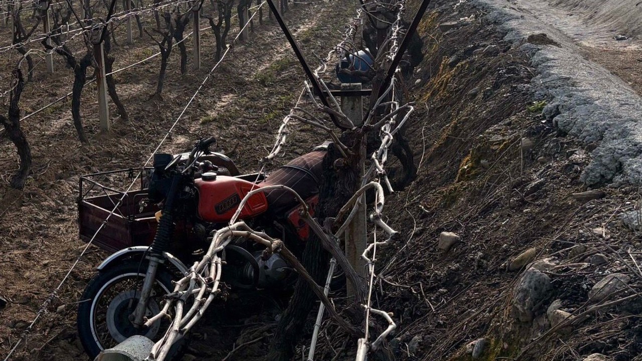 Manisa’da sepetli motosiklet üzüm bağına uçtu: 1 ölü
