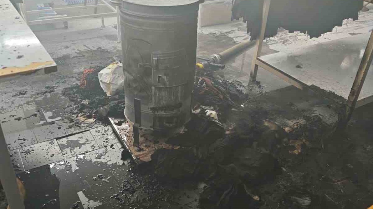 Bilecik’te bir tekstil atölyesinde çıkan yangın korkuttu
