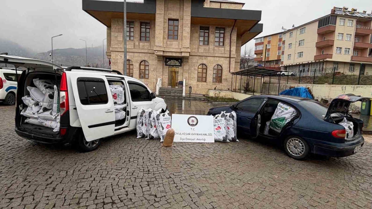 Sivas’ta 1 ton 9 kilogram tütün ele geçirildi
