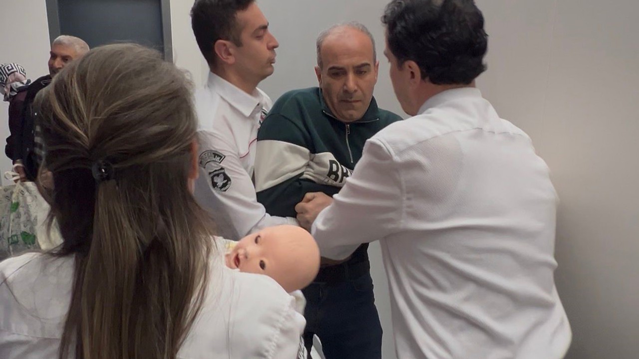 Hastanede film gibi tatbikat
