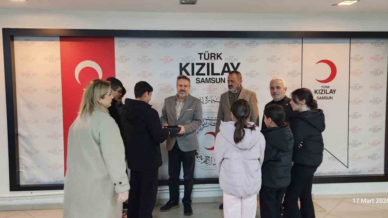 Samsun Çocuk Evlerinden Gazze için anlamlı bağış
