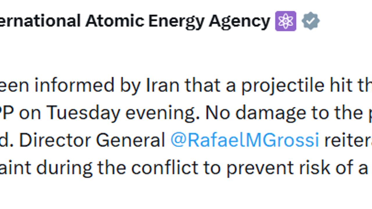 UAEA: "İran, Buşehr Nükleer Santrali yerleşkesine füze isabet ettiğini bildirdi"
