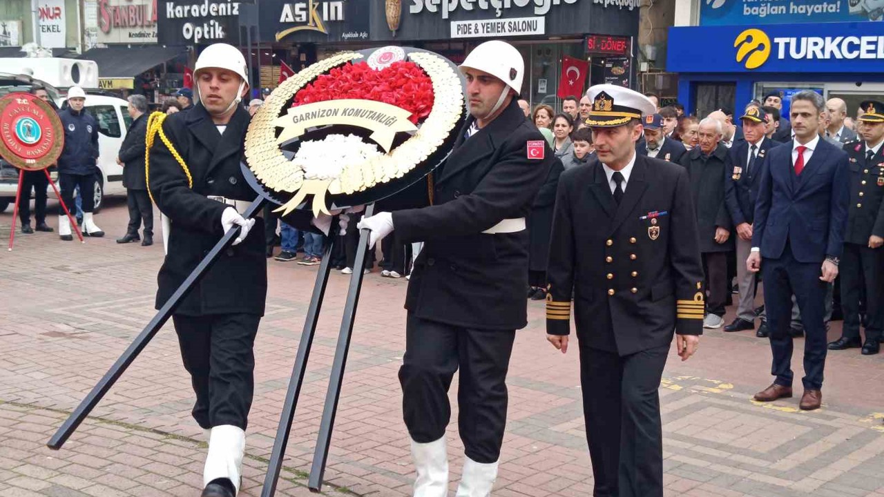 Çanakkale Zaferi’nin 111. yıldönümü Çaycuma’da törenlerle kutlandı
