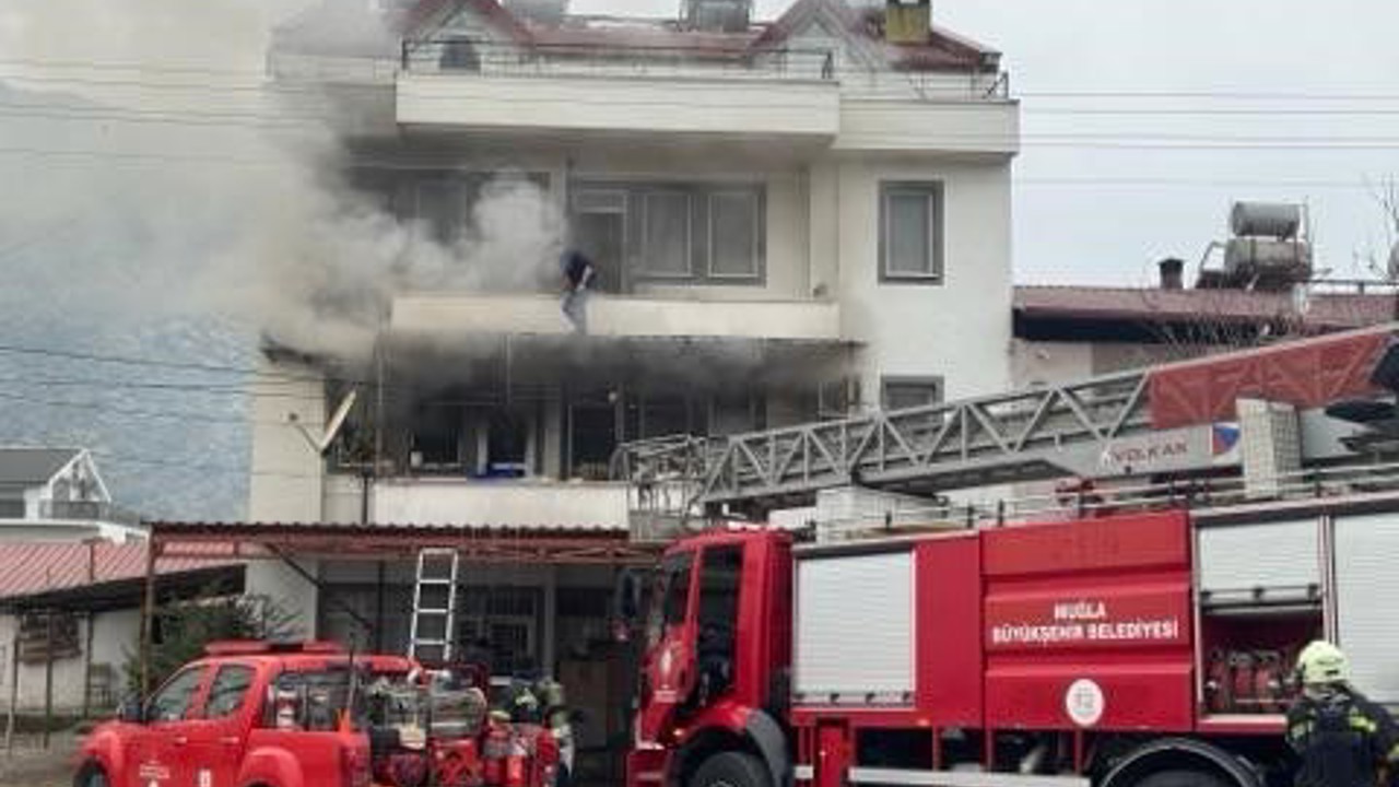 Fethiye’de ev yangını
