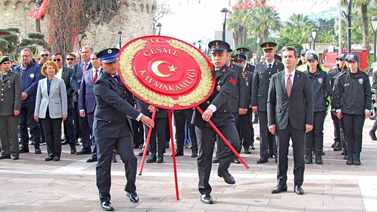 Çeşme’de 18 Mart Çanakkale Zaferi törenle anıldı

