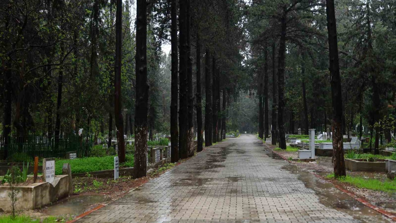 Adana’da şiddetli yağış nedeniyle arife günü mezarlıklar boş kaldı
