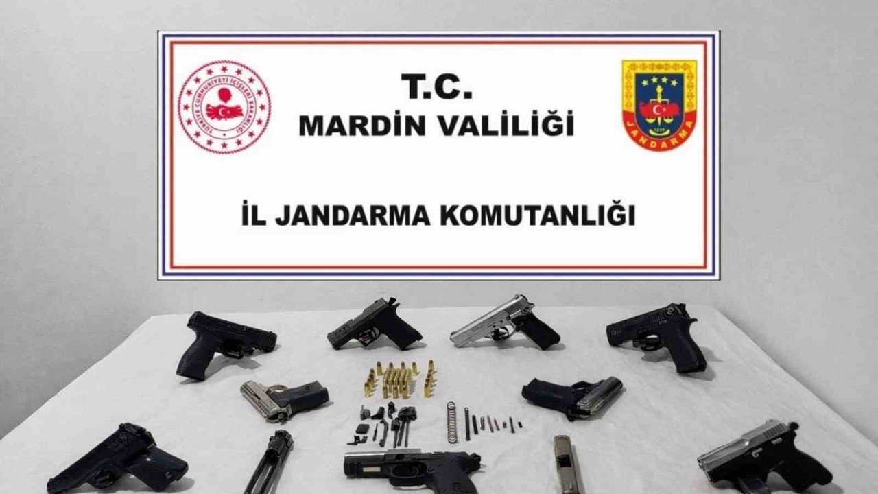 Mardin’de 8 ruhsatsız silah ele geçirildi
