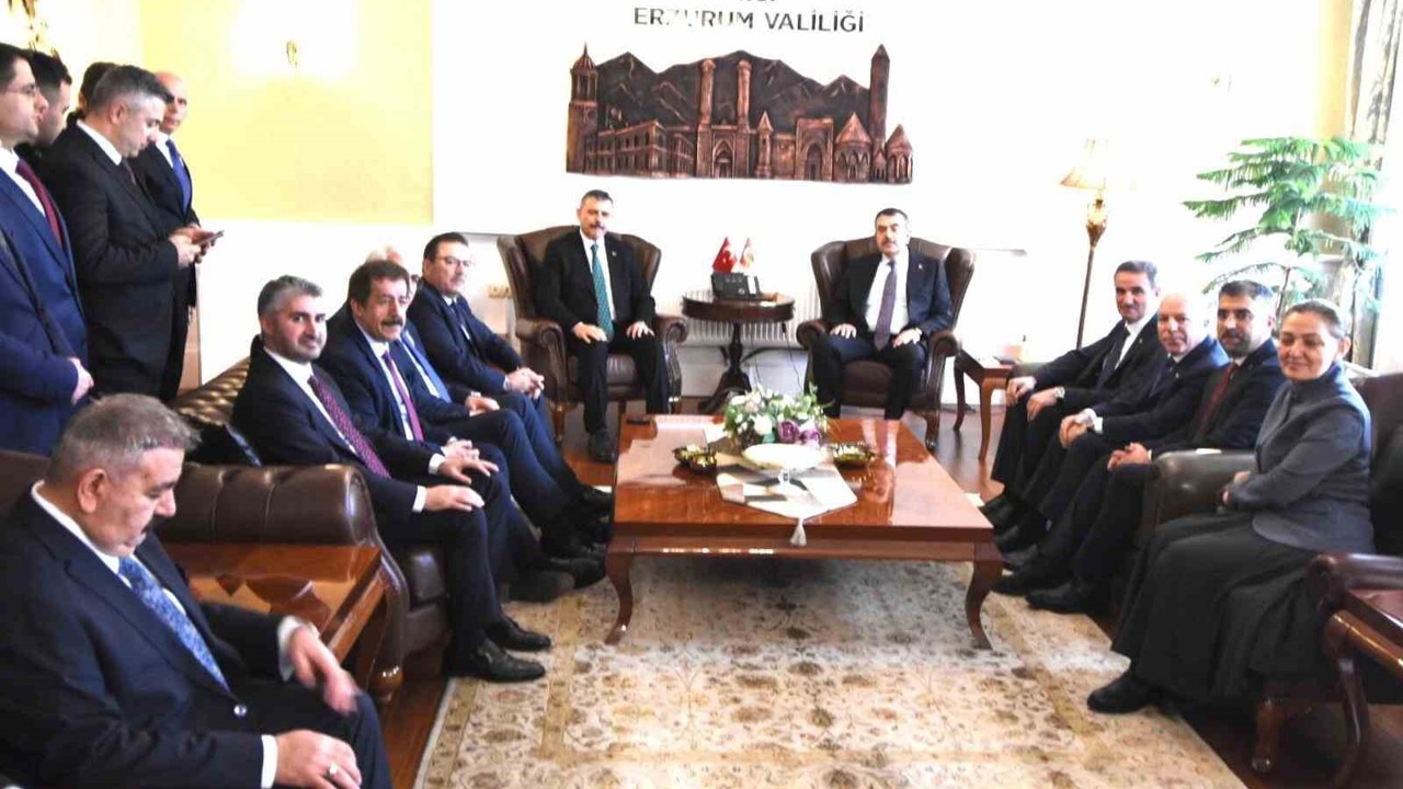 İçişleri Bakanı Çiftçi ve Milli Eğitim Bakanı Tekin Erzurum’da
