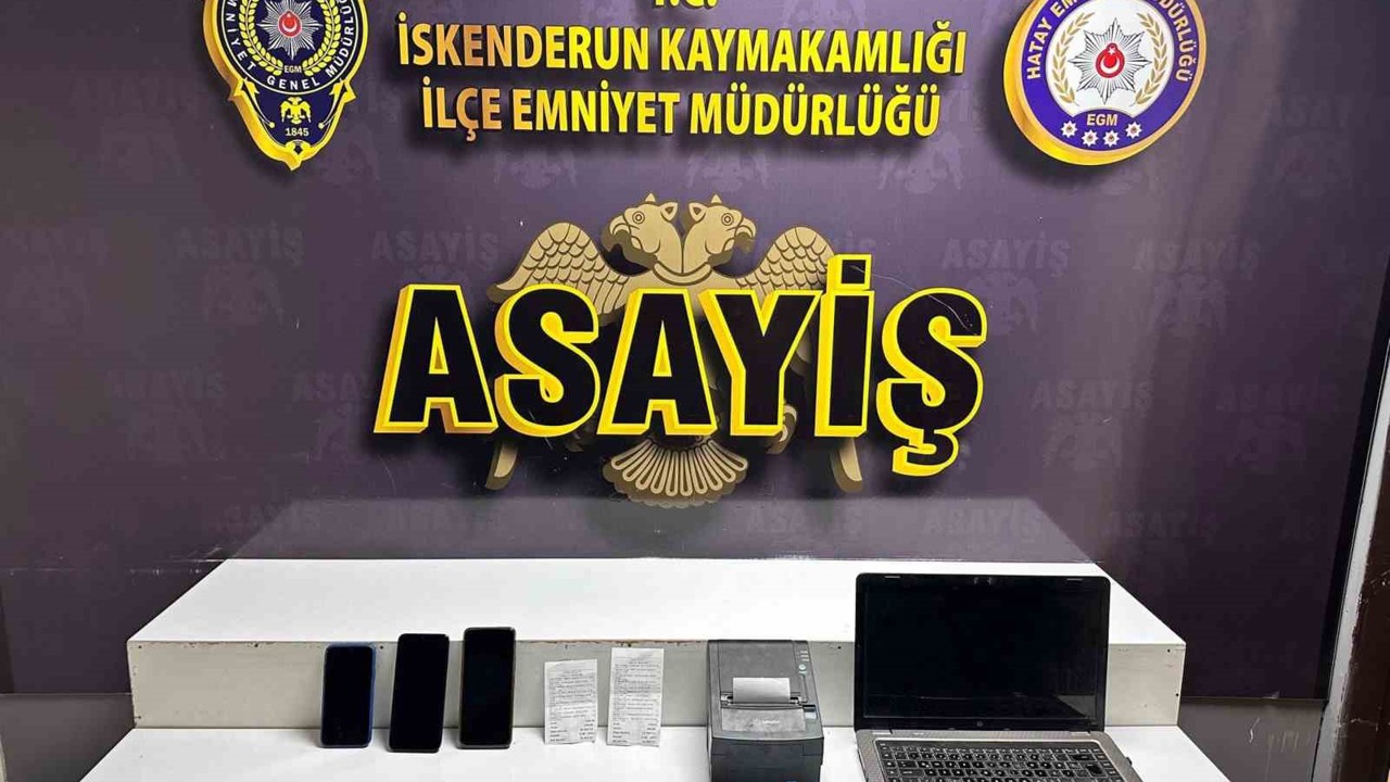 İskenderun’da bahis oynayanlara suçüstü; 3 gözaltı
