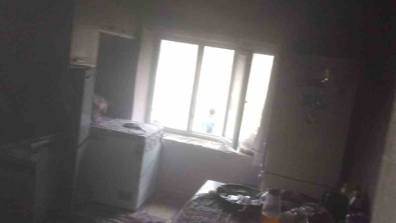 Van’da ev yangını
