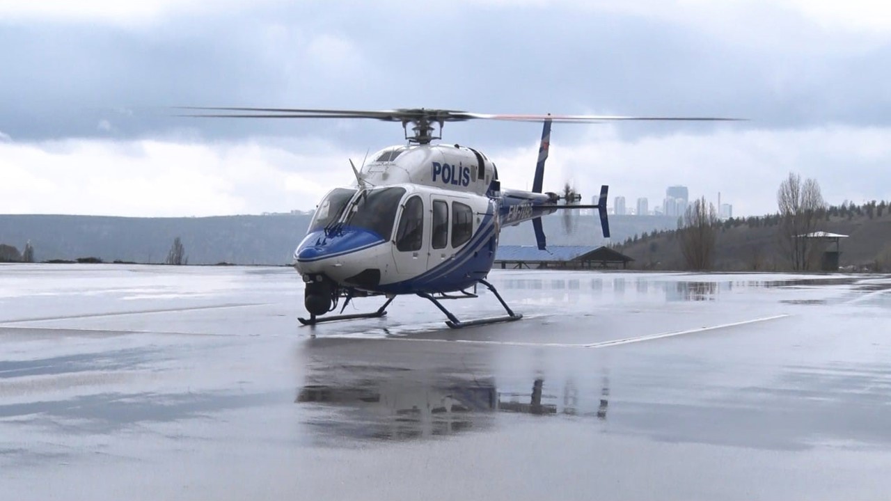 Başkentte bayramın son gününde trafik hareketliliği havadan takip ediliyor
