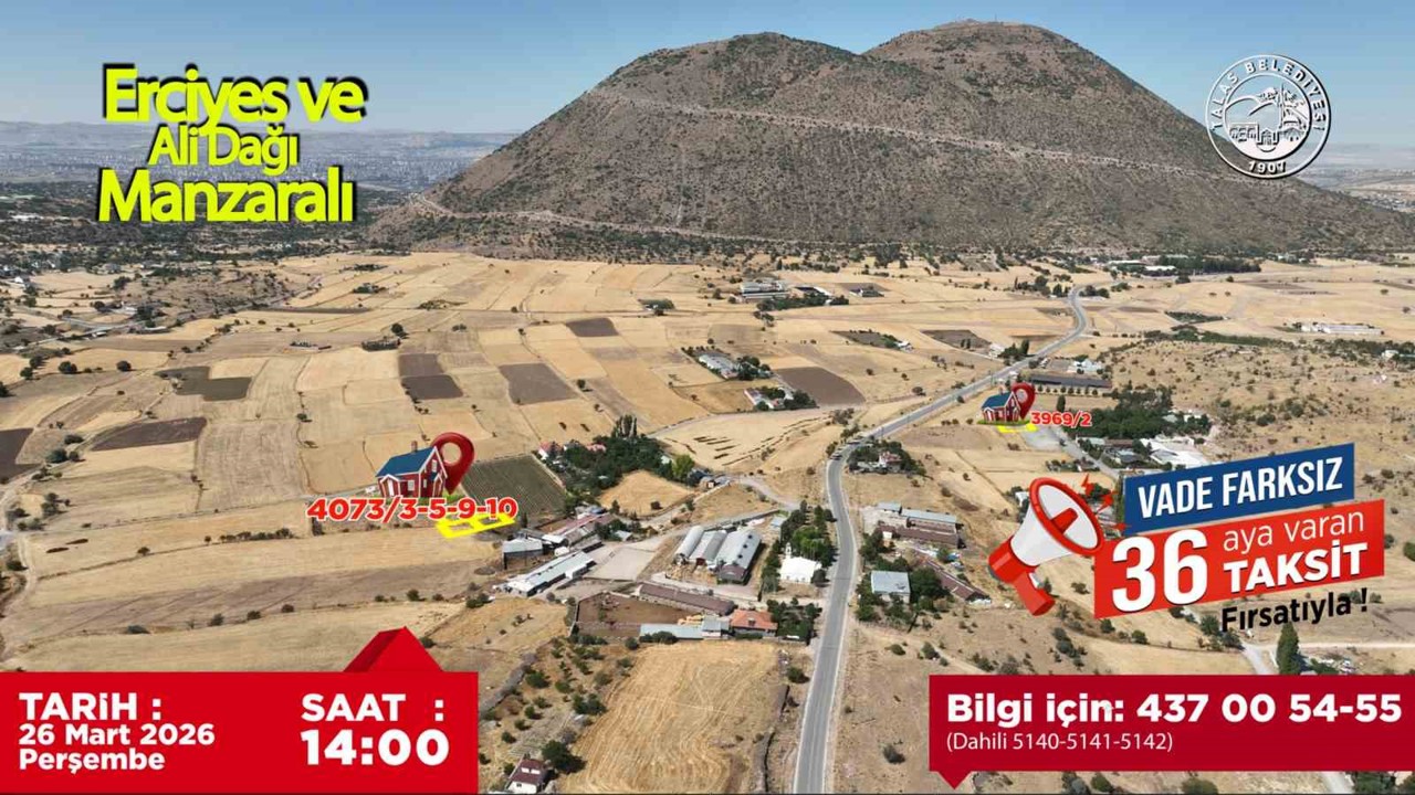 Talas’ın villa parseli fırsatında sona doğru
