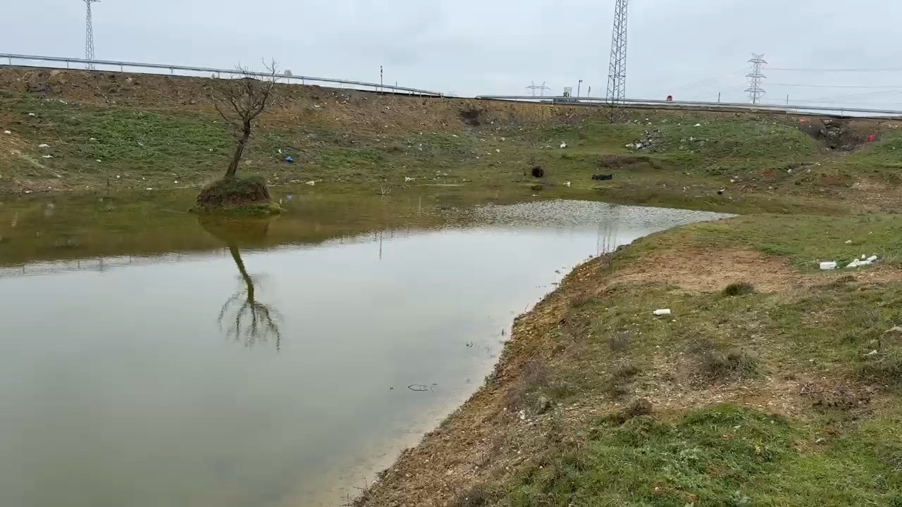 Kuruyan gölet yeniden canlandı: Çatlayan topraklar suyla buluştu
