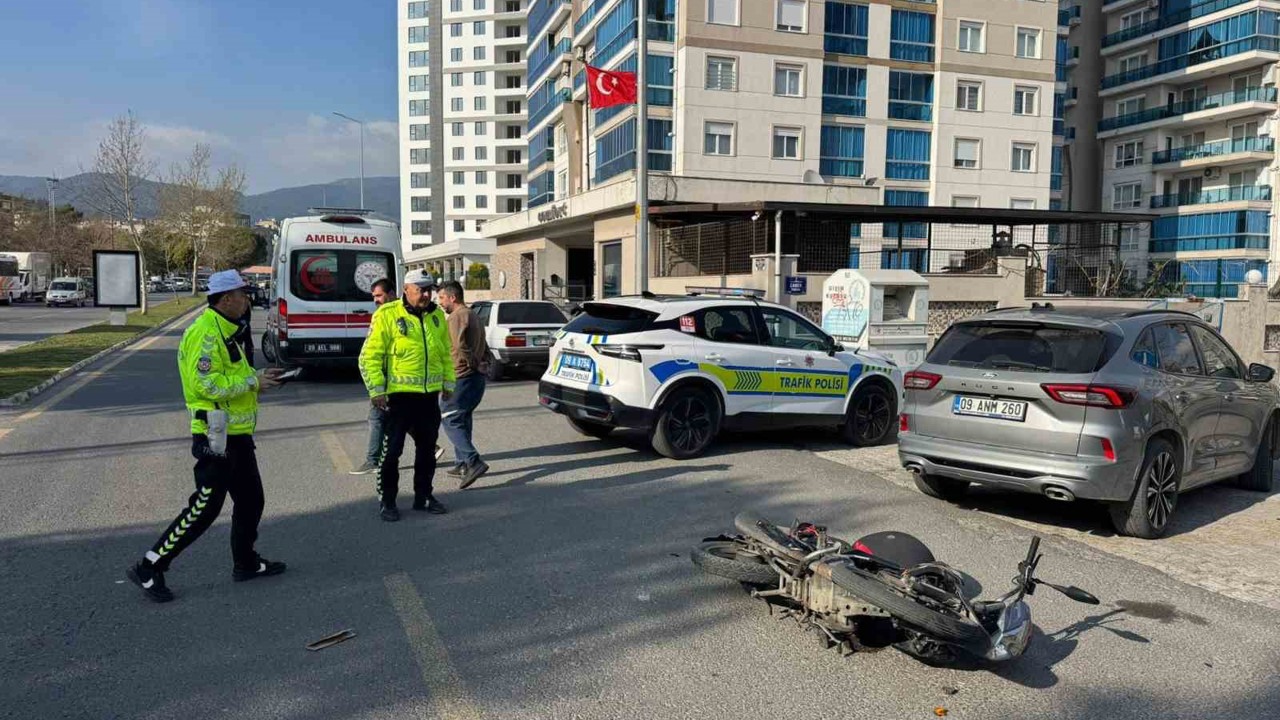 Söke’de meydana gelen trafik kazasında motosiklet sürücüsü yaralandı
