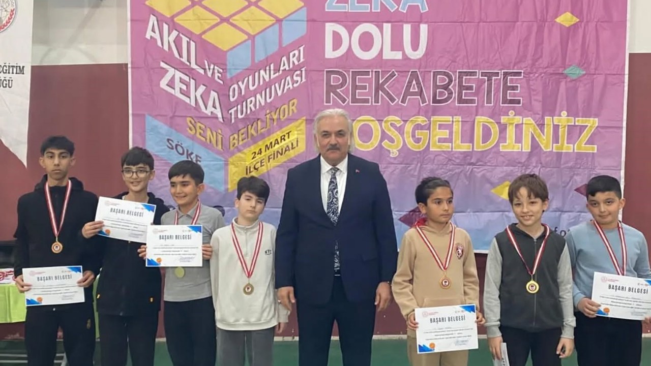 Akıl ve Zeka Oyunları İlçe Turnuvası Söke’de tamamlandı
