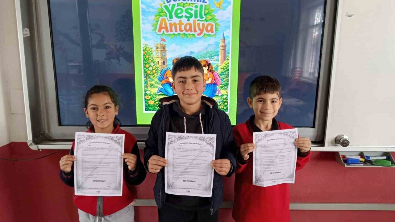 Öğrencilerin bu haftaki dersi: Yeşil Antalya
