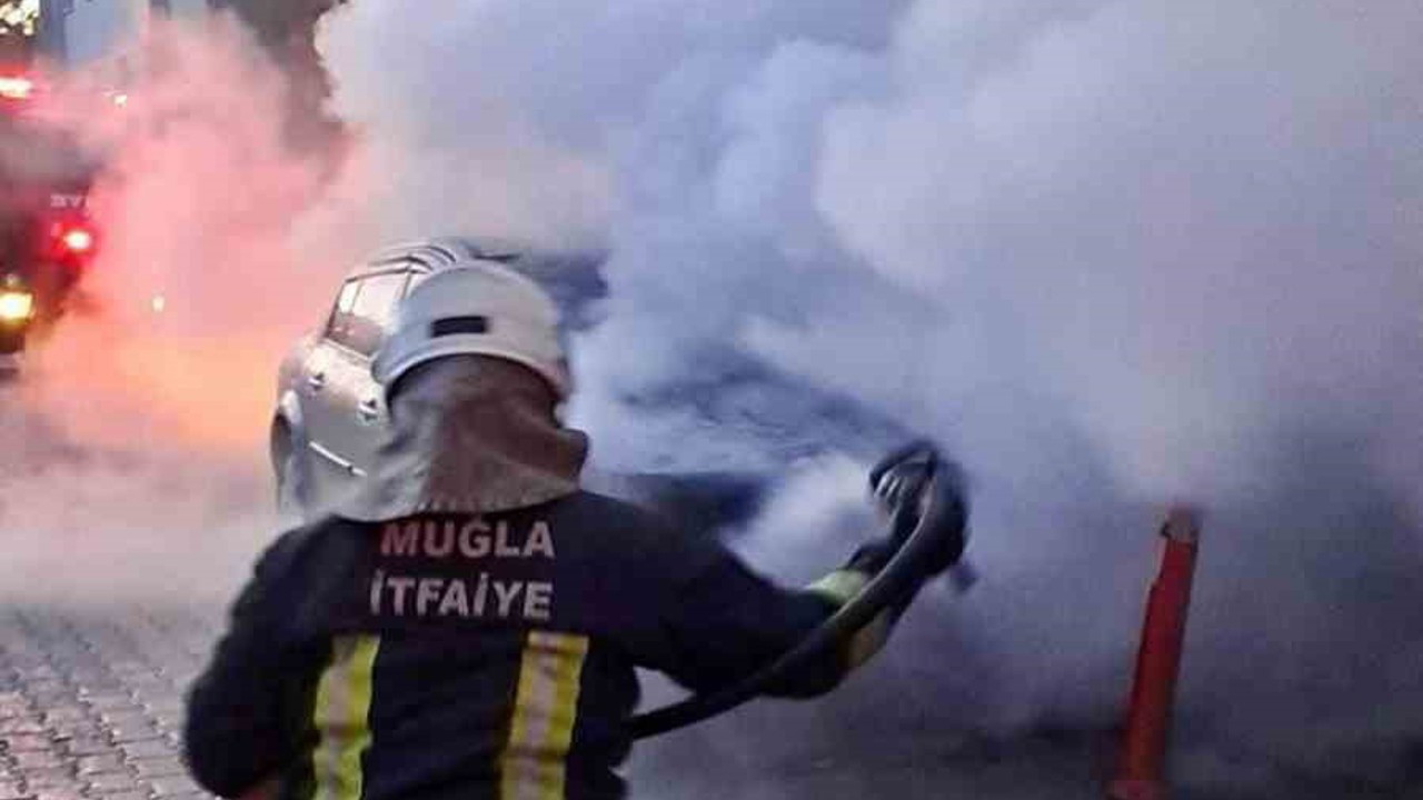 Köyceğiz’de araç yangını
