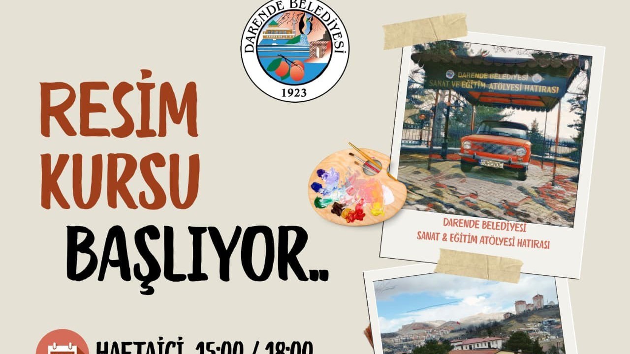 Darende’de resim kursu açılıyor
