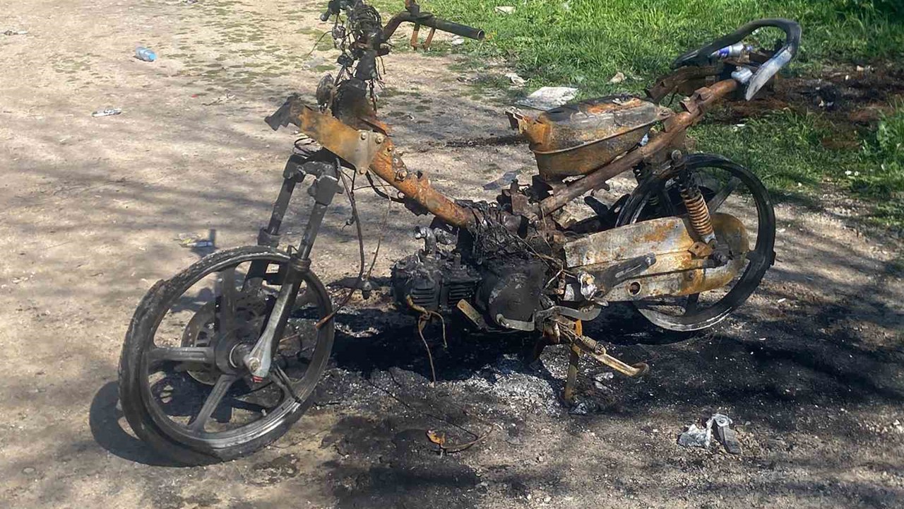 50 bin liralık motoruna 204 bin TL ceza yedi, motorunu yaktı
